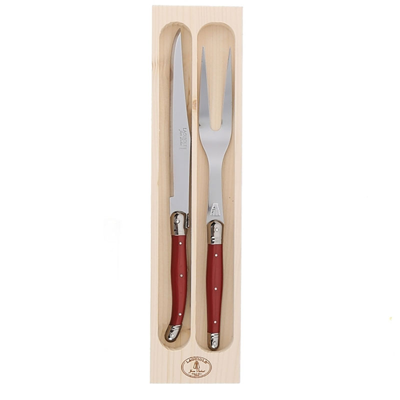 Red 2pc Carving Set