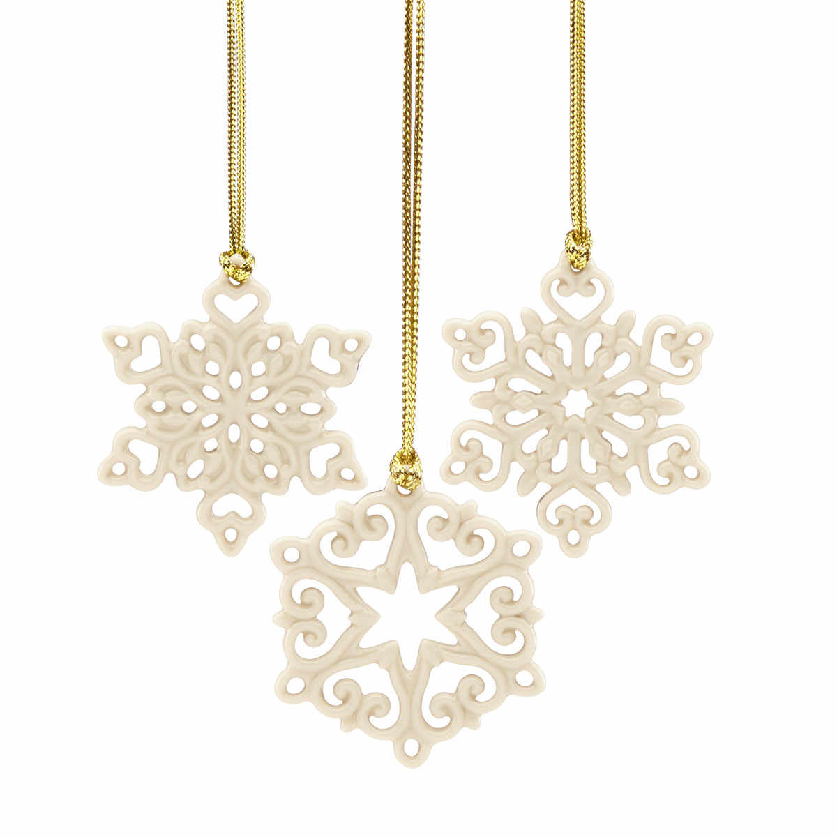 Pierced Snowflakes Set of Three