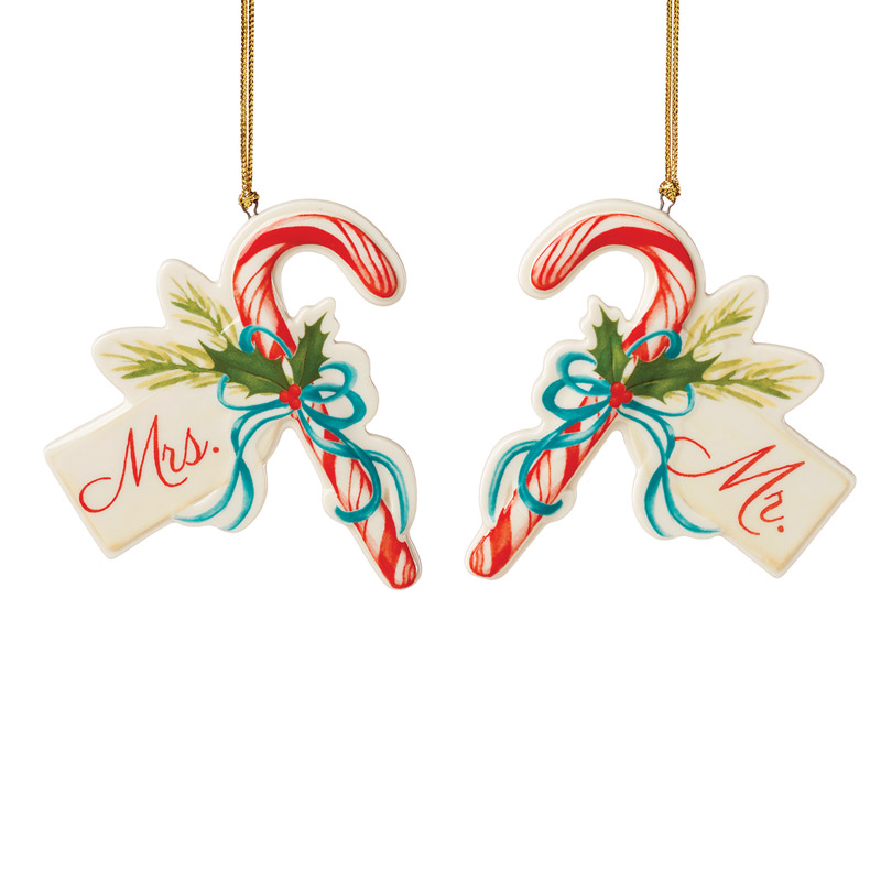 Mr. and Mrs. Ornaments, Set of 2