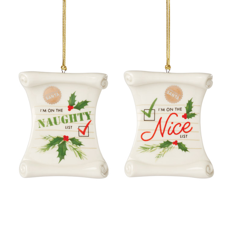 Naughty and Nice List, Set of 2