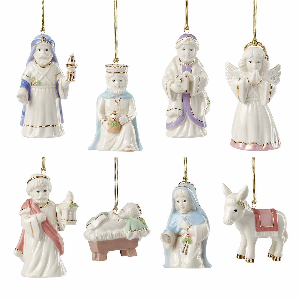 Nativity Ornaments Set of 8