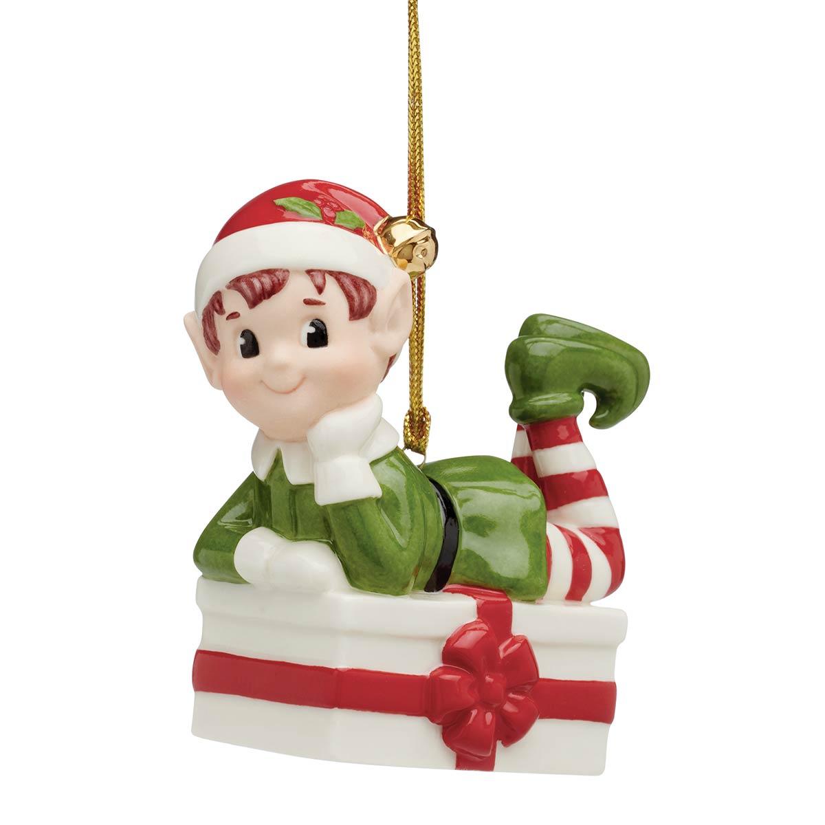 Christmas Elf on a Present