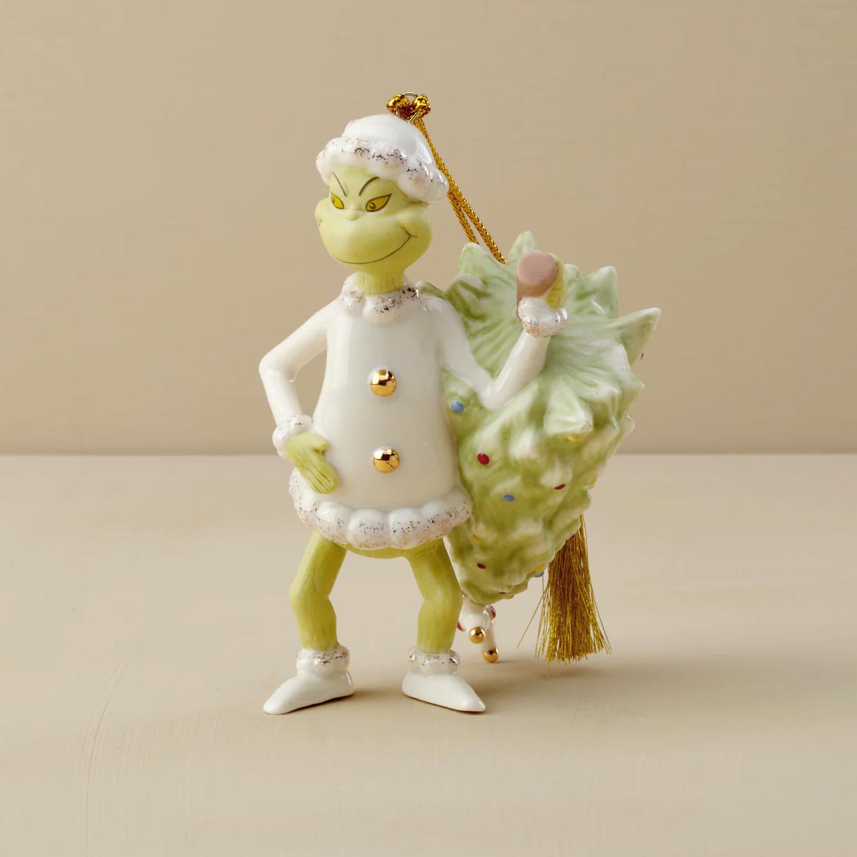 Grinch Stealing the Tree Porcelain Lenox Ornament