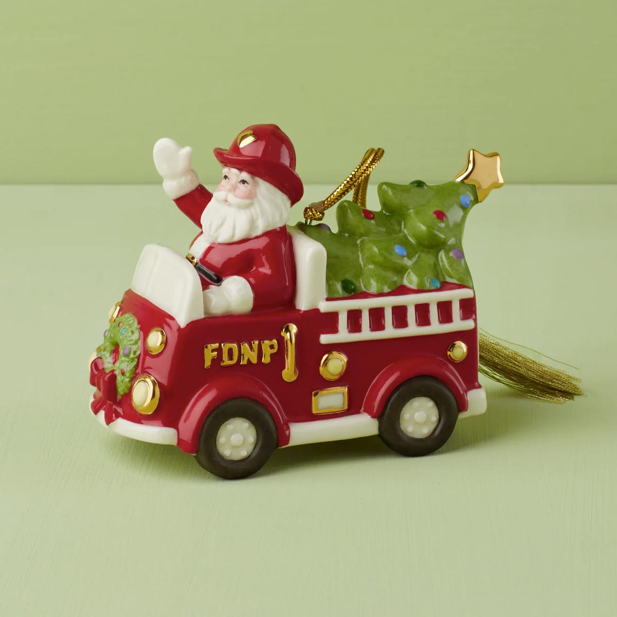 Santa in Fire Truck