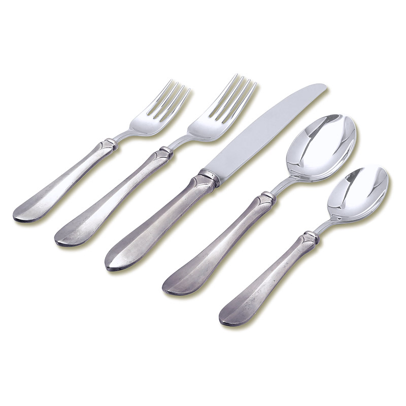 Sofia Pewter 5pc Place Setting