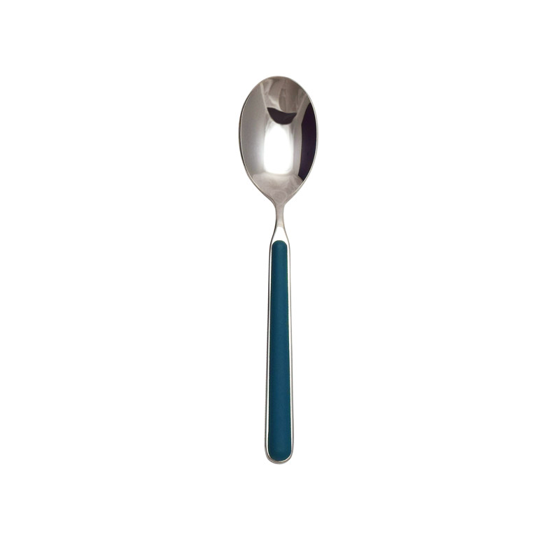 Fantasia Blue Dessert Spoon, 6.875"