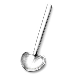 A photo of Versa Heart Shaped Spoon, 5.25"