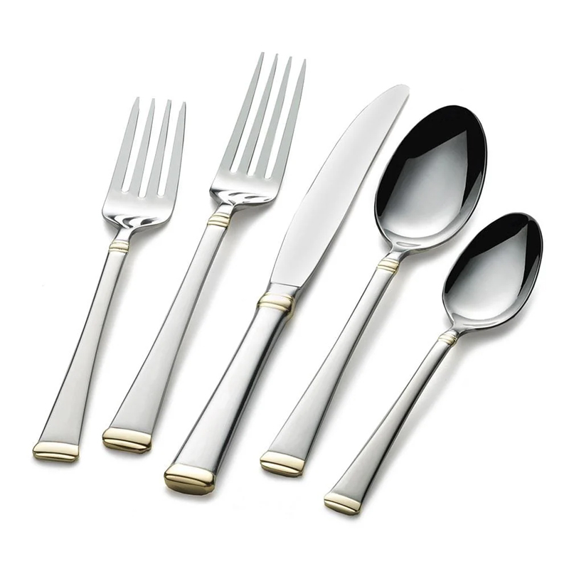 Gold Accent Harmony 5 Piece Place Setting