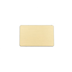 A photo of Brushed Brass Rectangle Namplate