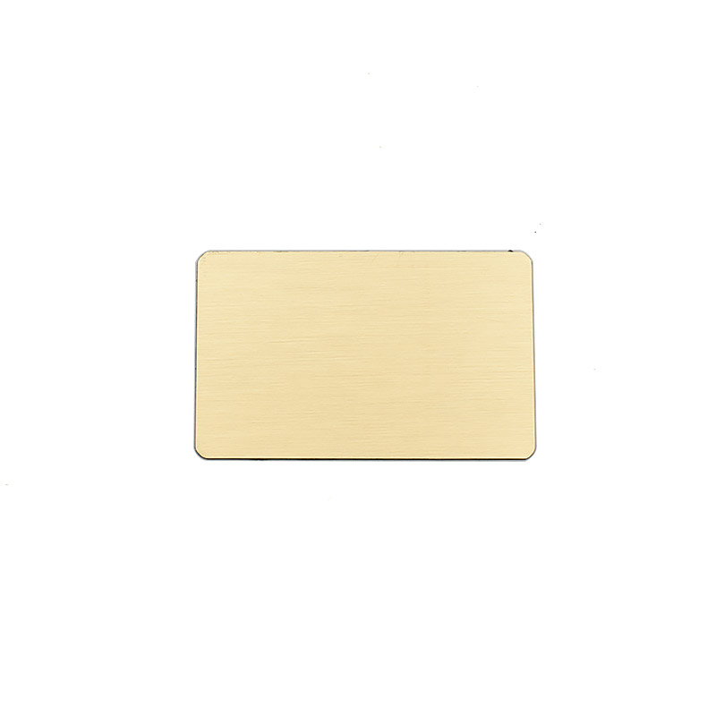 Brushed Brass Rectangle Namplate