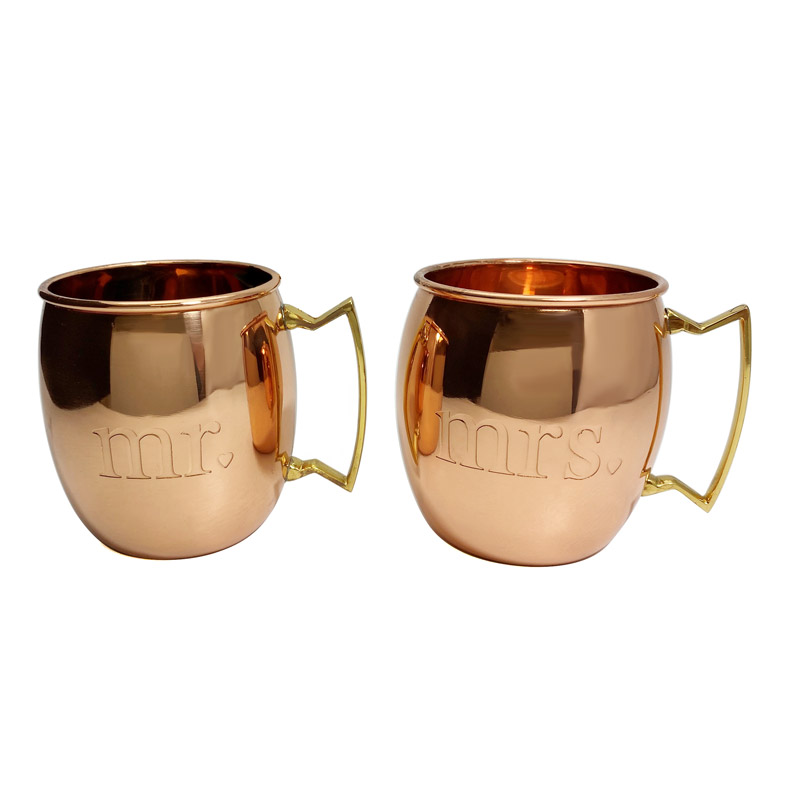 Mr. and Mrs. Moscow Mule Mug Pair, 16oz