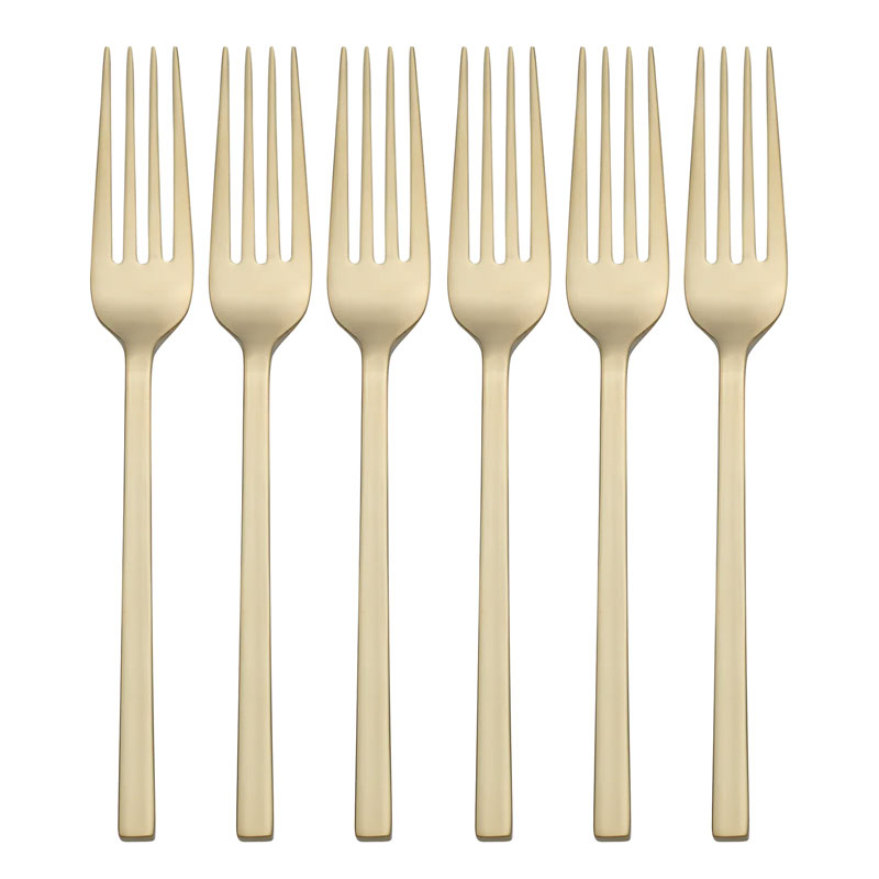 Allay Champagne Dinner Fork Set of 6