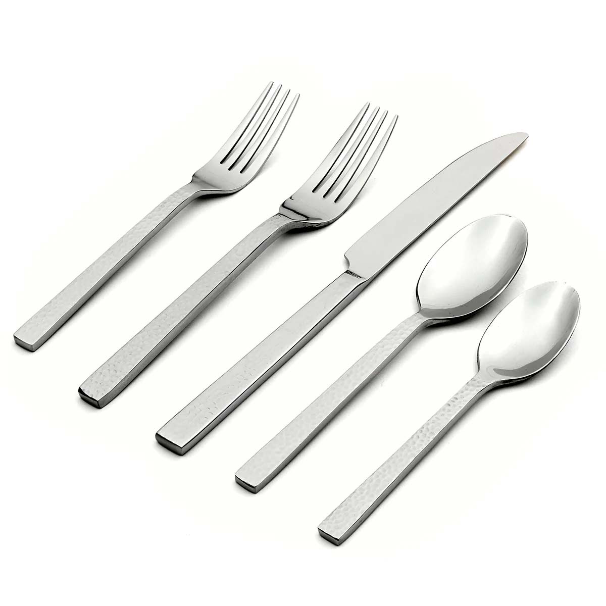 Chef's Table Hammered 5pc Place Setting