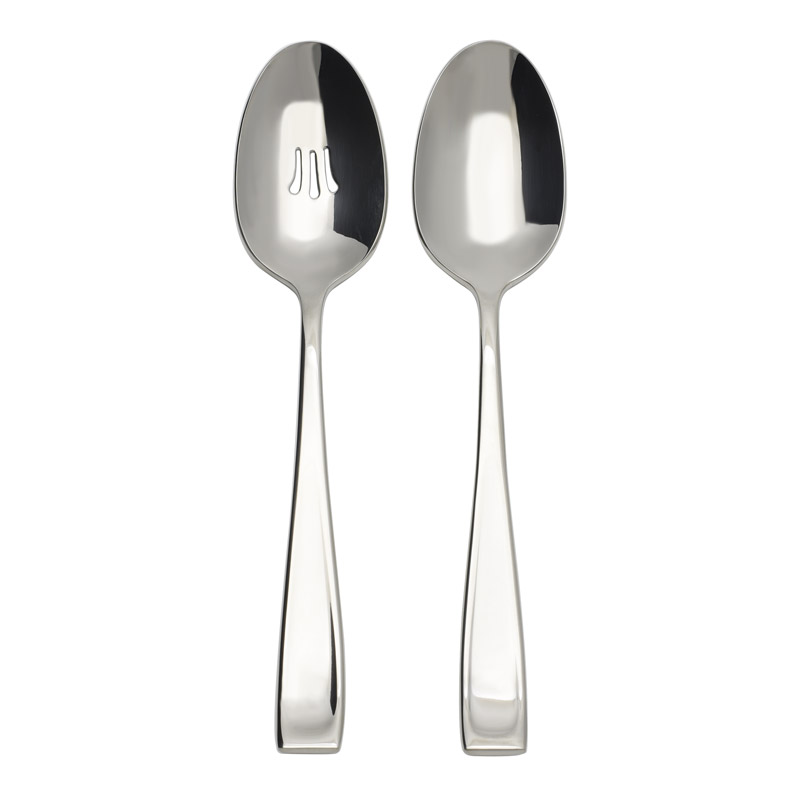 Moda 2pc Serve Spoon Set included Pierced spoon and Serving Spoon