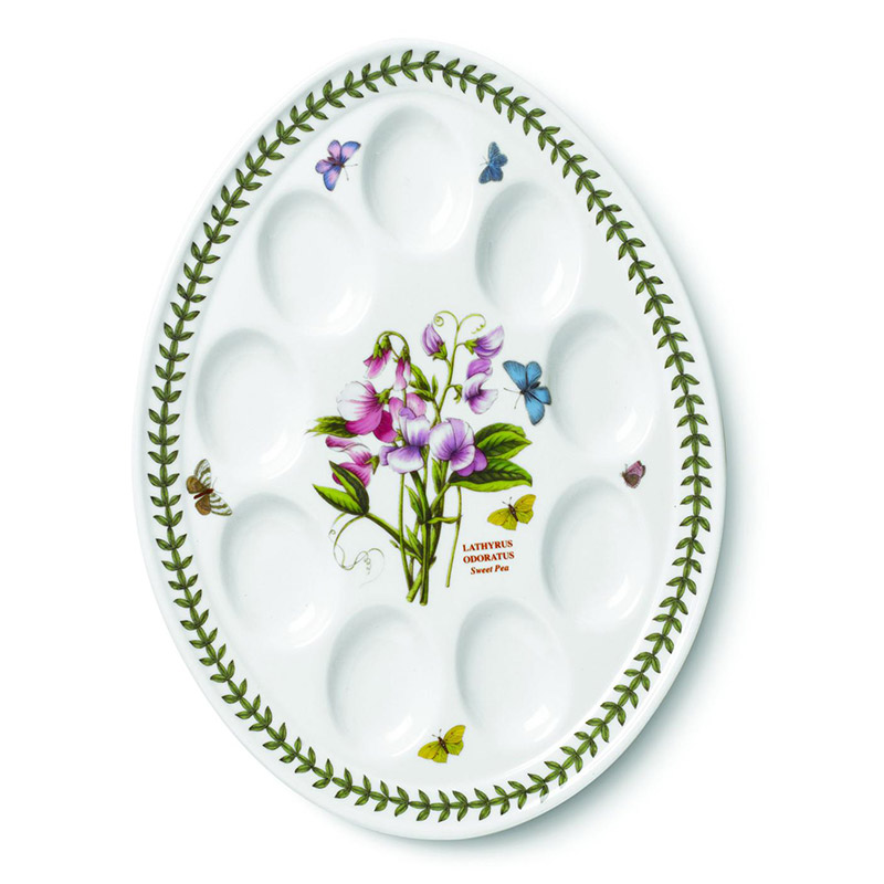 Botanic Garden Deviled Egg Dish, Sweet Pea