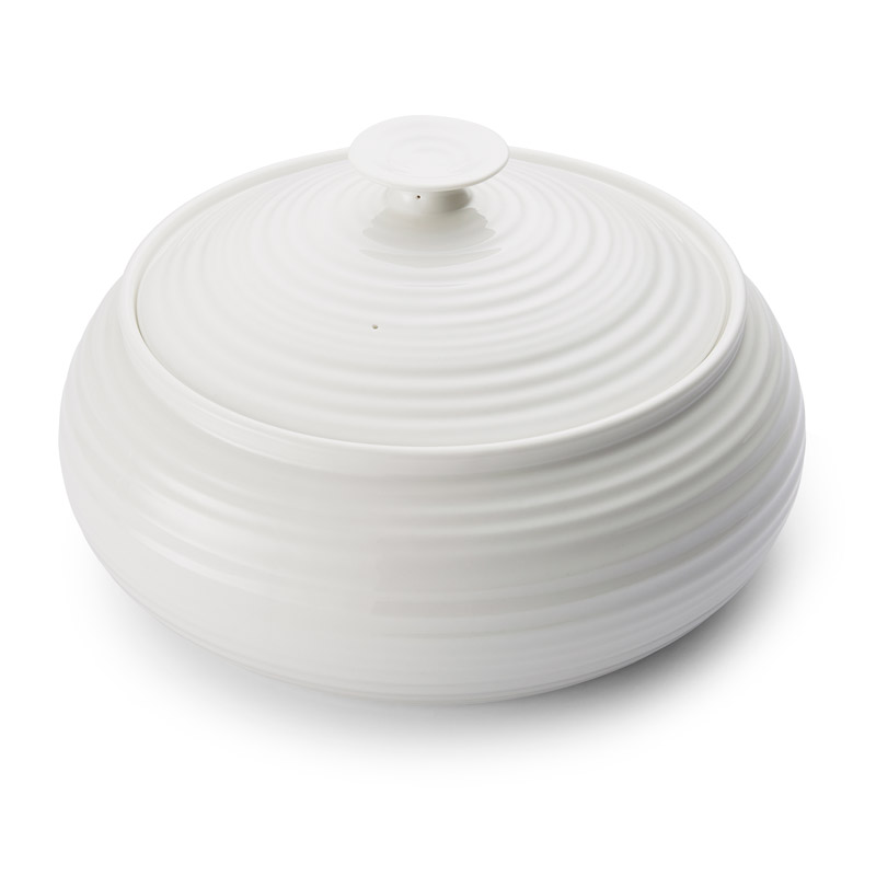 Sophie Conran White Casserole Low, 6 pt.