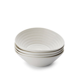 A photo of Sophie Conran White Cereal Bowl, 7.25in., Set of 4