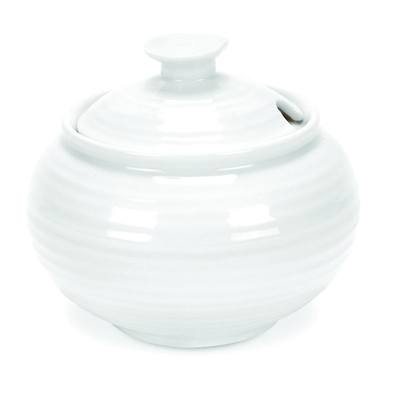 Sophie Conran White Sugar Bowl, Covered 11 oz.