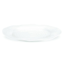 A photo of Sophie Conran White Oval Platter, Large, 17 x 13