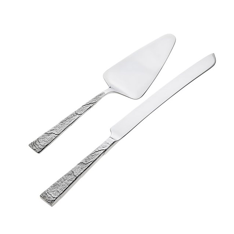 Slate 2pc Cake Knife & Server Set