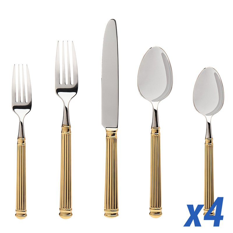 Colonnade Gold 20pc Service for 4