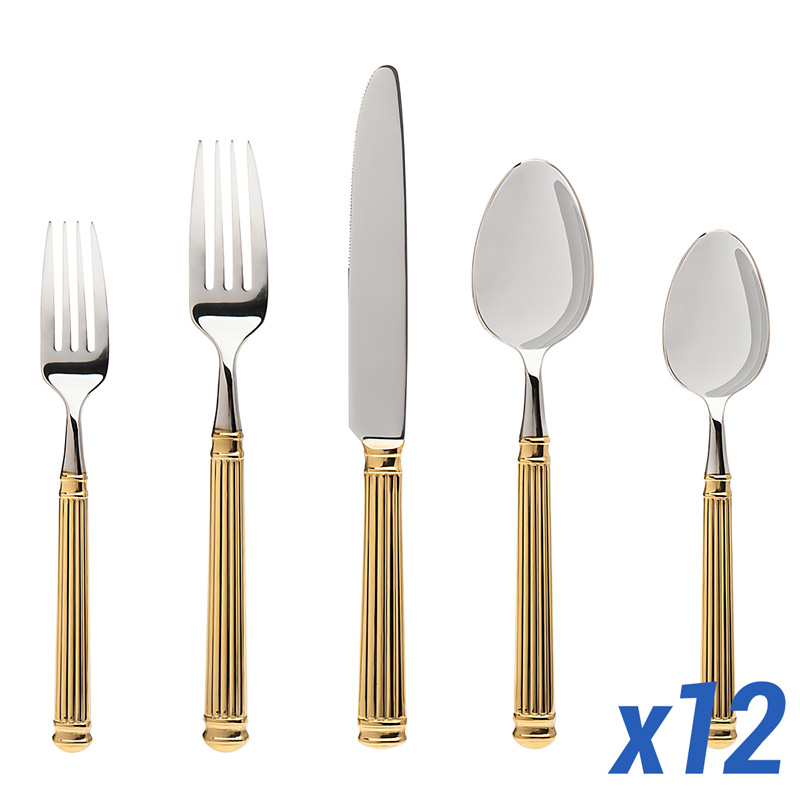 Colonnade Gold 65pc Service for 12