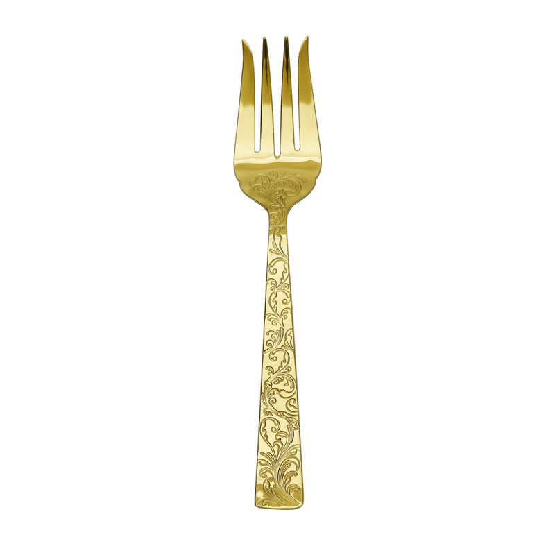 Parisian Garden Gold Serving Fork