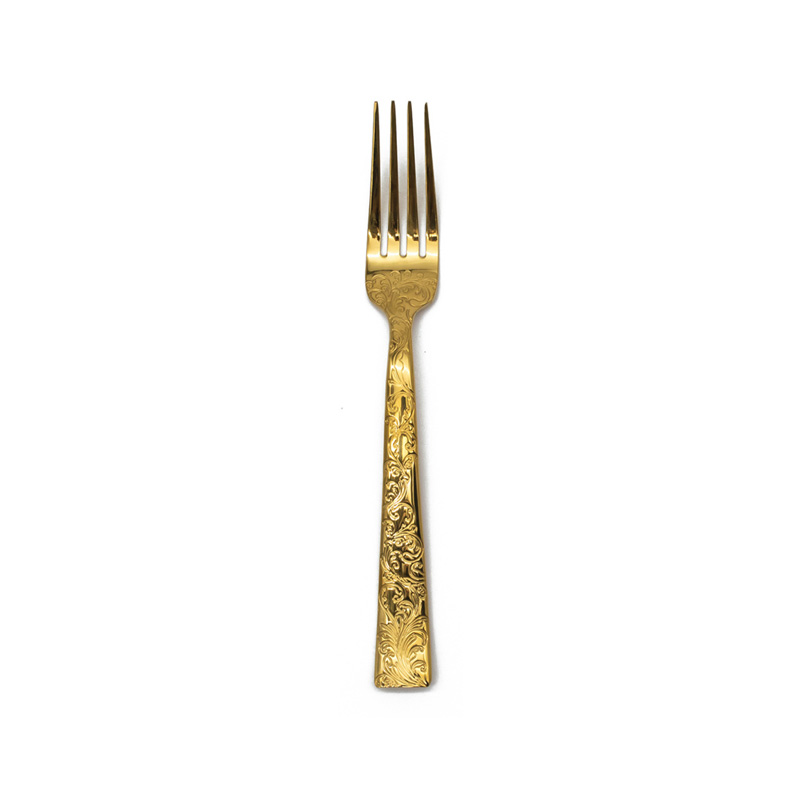 Parisian Garden Gold PVD Dinner Fork