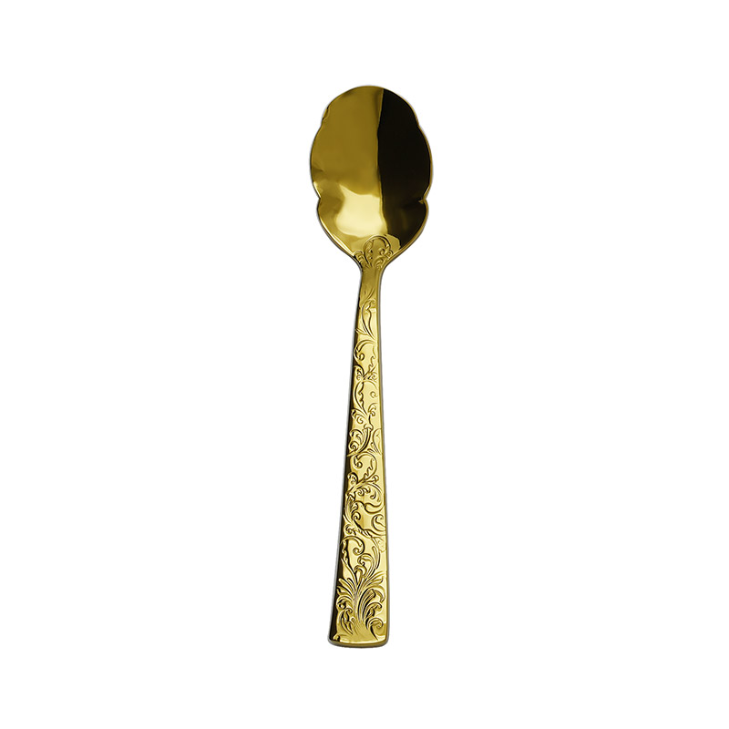 Parisian Garden Gold Sugar Spoon