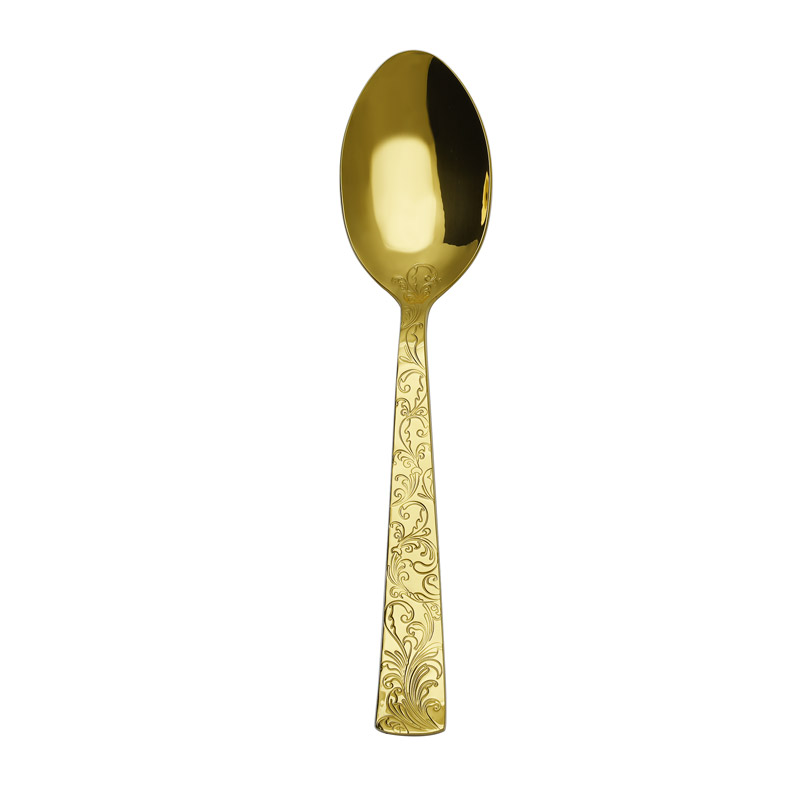 Parisian Garden Gold Serving Spoon