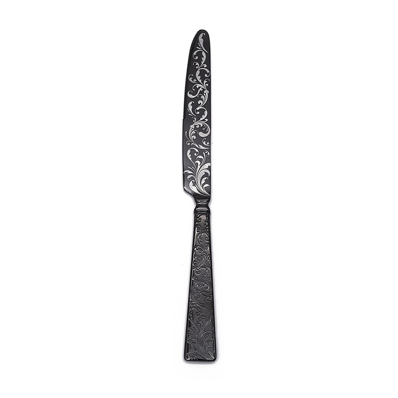 Parisian Garden Black PVD Dinner Knife