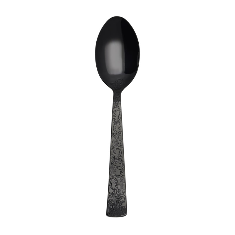 Parisian Garden Black Serving Spoon