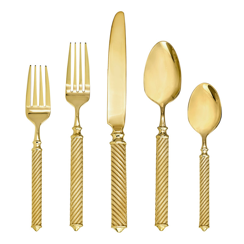 Torsade Gold 5pc Place Setting