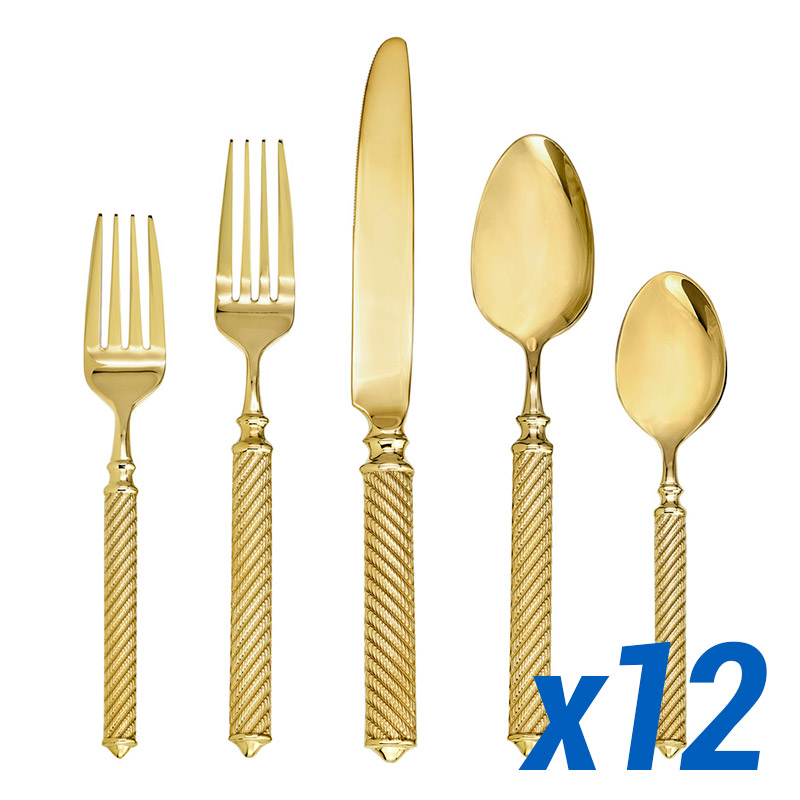 Torsade Gold 65pc Service for 12