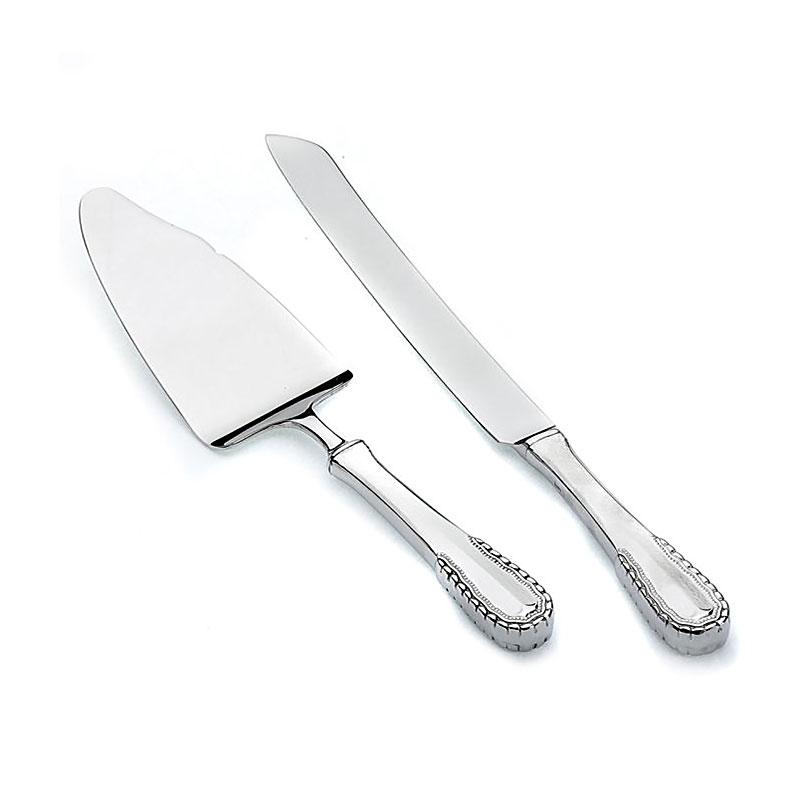 Merletto 2pc Cake Set, Server & Knife