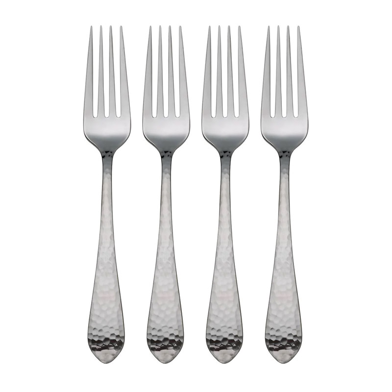 Reed & Barton Hammered Antique Dinner Forks, Set of 4