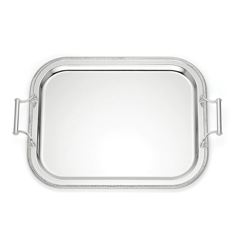 Rectangle Silverplate Tray w/Handles