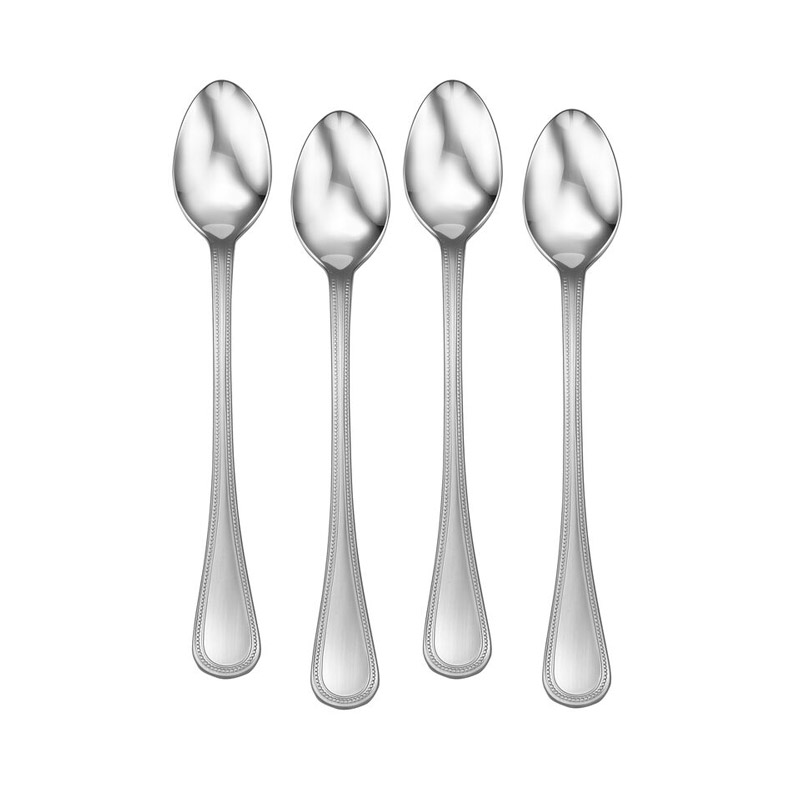 Satin Pearls Iced Teaspoons, Set/4