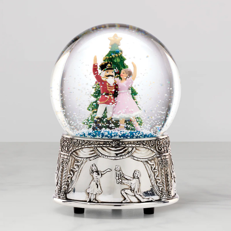 Nutcracker Musical Snow Globe