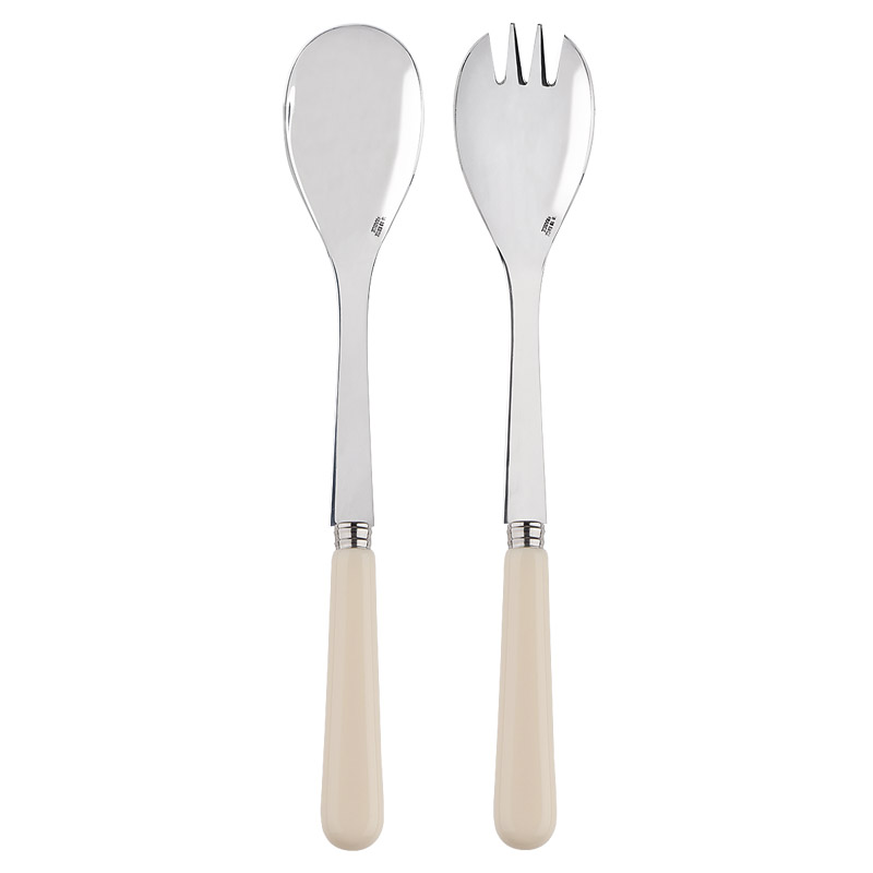 Pop Ivory 2pc Salad Serving Set