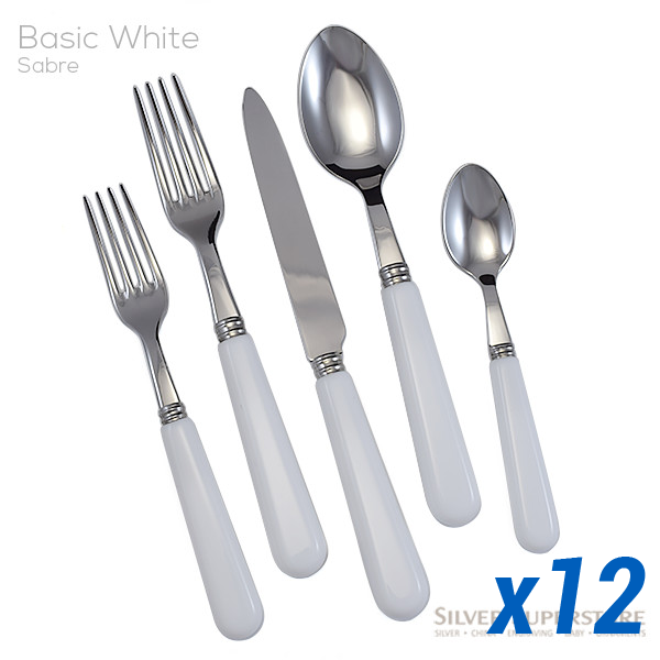 Pop White  62pc Service for 12