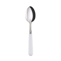 A photo of Pop White Dessert Spoon