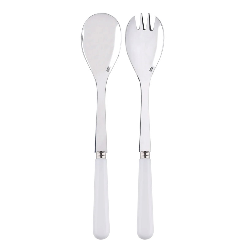 Pop White 2pc Salad Serving Set