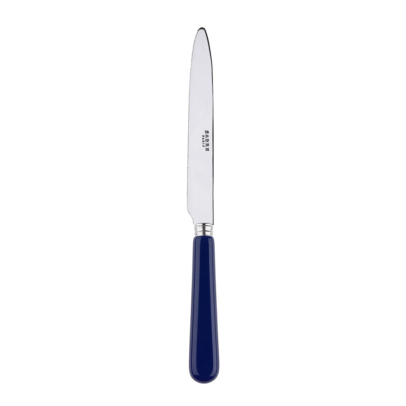 Pop Navy Dinner Knife Serrated