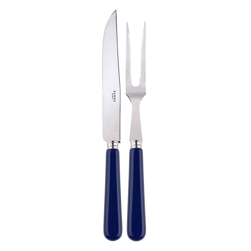 Pop Navy Blue 2pc Carving Set