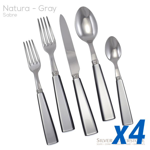 Natura Grey 20pc Service for 4