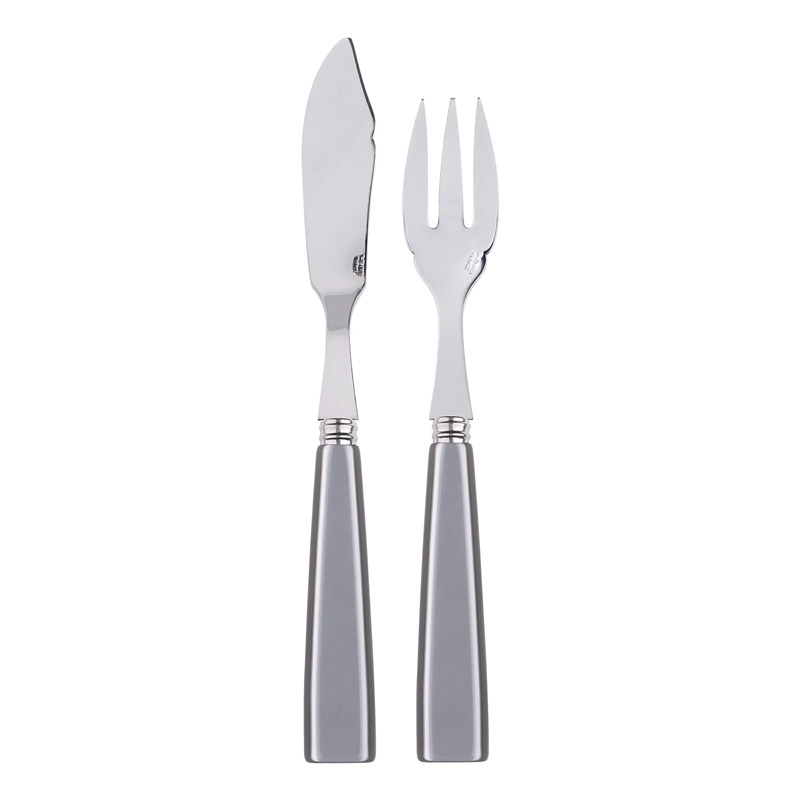 Natura Grey 2pc Fish Set (Place Setting)