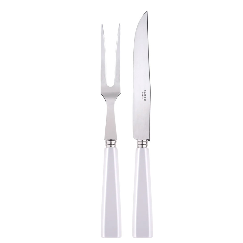 Natura White 2pc Carving Set