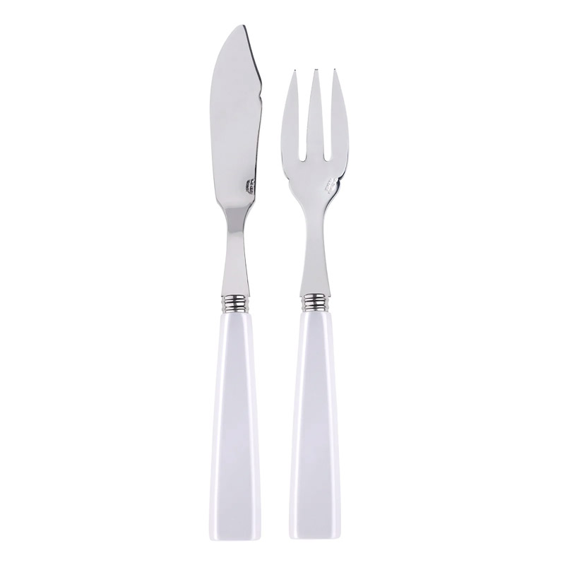 Icone White 2pc Fish Set (Place Setting)