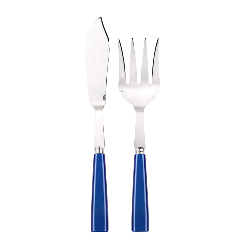 Icone Lapis Blue 2pc Fish Serving Set